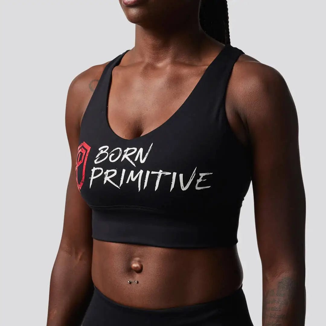 Born Primitive X-Factor Women's Sports Bra in Black - WIT Fitness