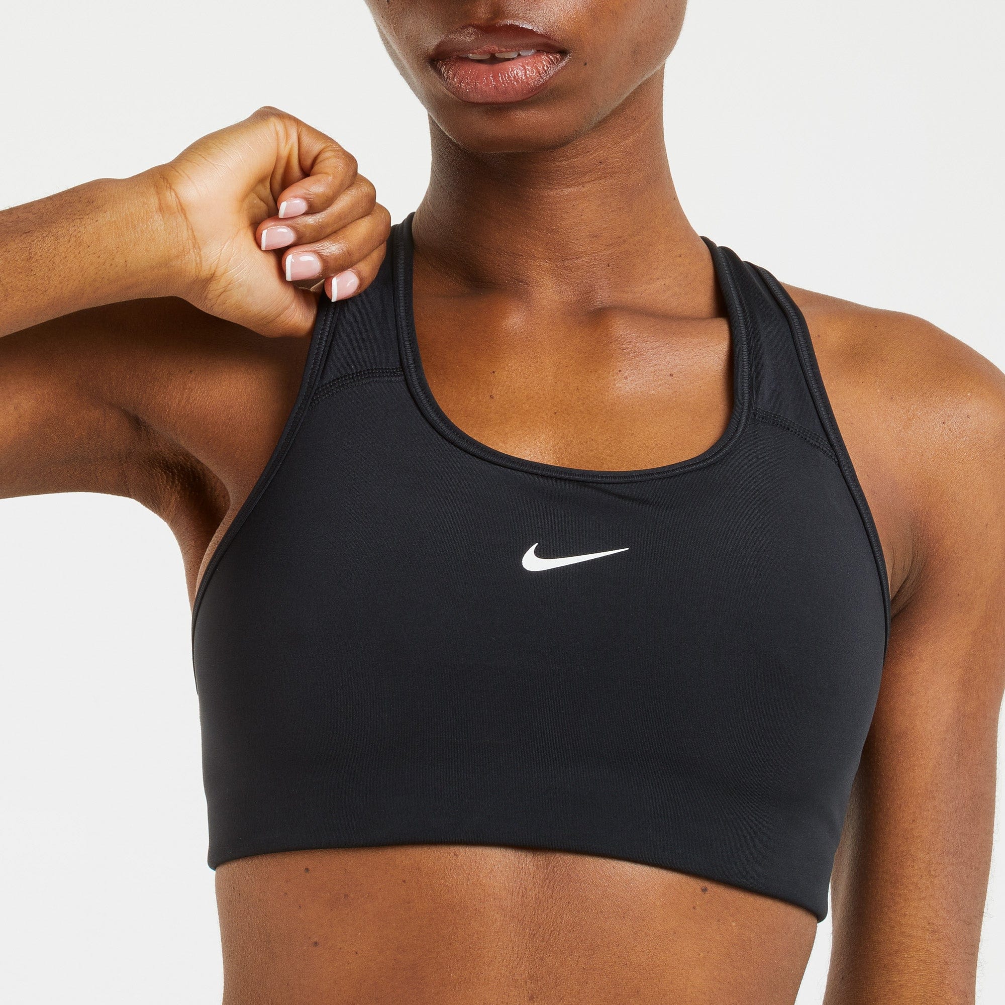 Nike Swoosh Medium Support Women's 1 Piece Bra In Black - WIT Fitness
