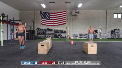 Weighted Double Under and Burpee workout with Jacob Heppner