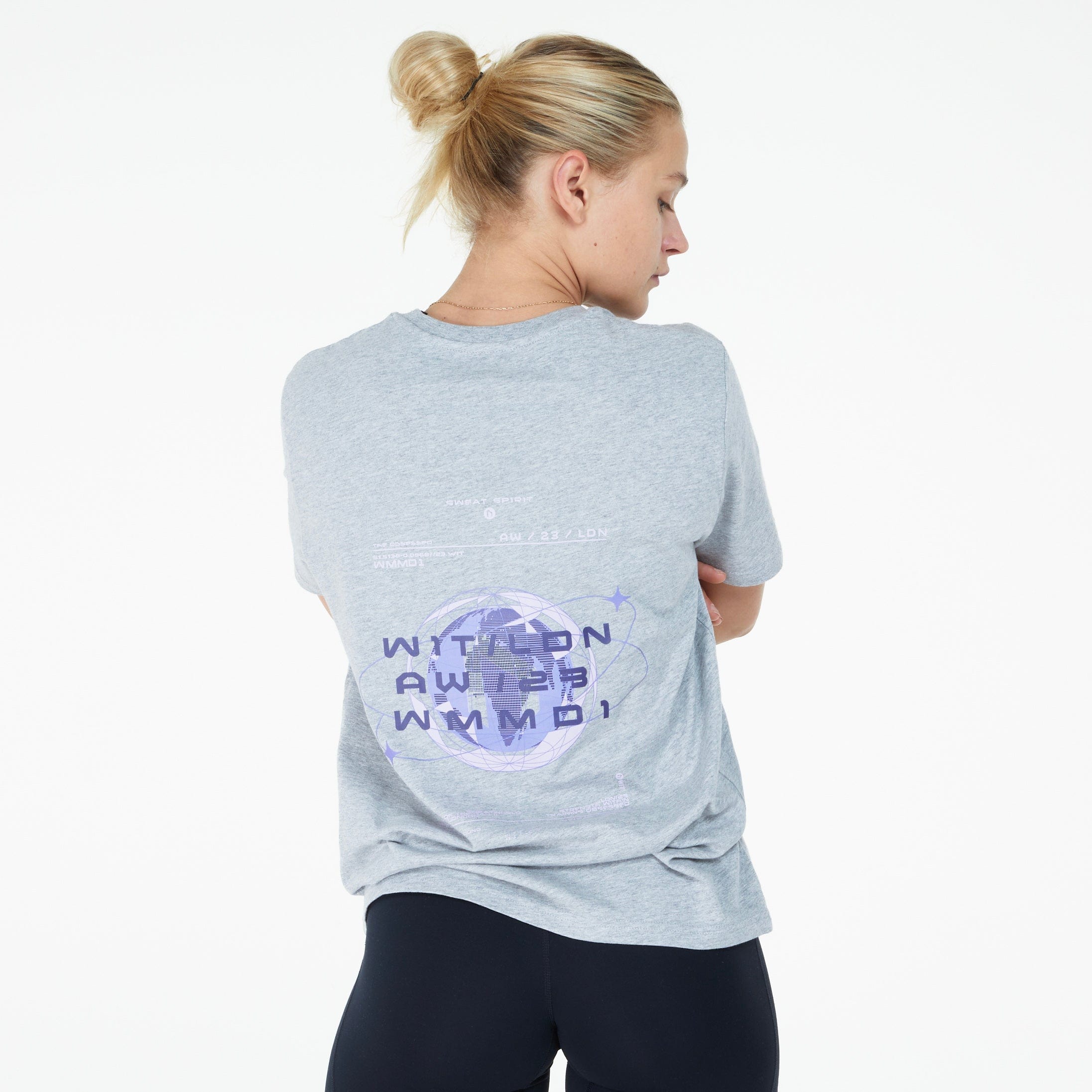WIT Fitness T-shirts WIT Unisex Sweat World Tee In Lilac