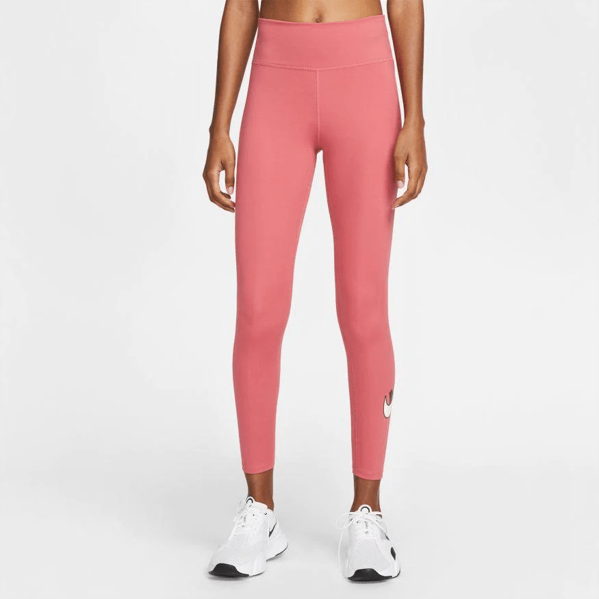 Nike Dri-FIT Women's One Icon Clash Mid Rise Leggings in Pink - WIT Fitness